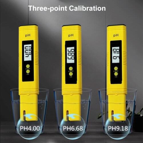 Digital LCD PH Meter Pen of Tester Accuracy 0.1 Aquarium Pool Water Wine Urine Automatic Calibration