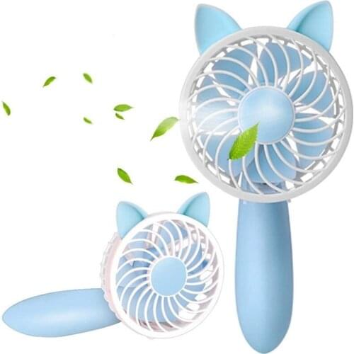 Handheld Mini Personal Desk Fan 1200mAH Rechargeable USB Fan With 3 Speed Adjustable For Indoor And Outdoor Activities