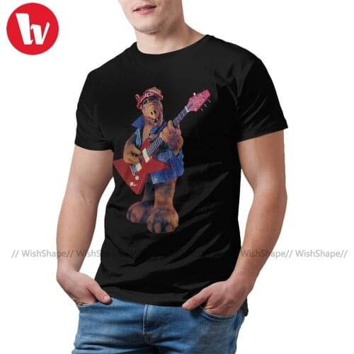 Alf T Shirt Casual 100 Percent Cotton T-Shirt Short Sleeve Cartoon T Shirts Man High Street Tee Shirt Plus Size 4XL