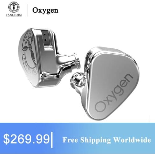 TANCHJIM Oxygen HIFI Monitor Orthodynamic IEM In Ear Earphone 2Pin 3.5mm Interface Earphones Earbuds With Detachable Cable
