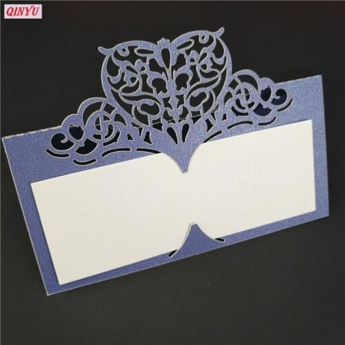 Wine Guest Place Cards Favor Decor Chic Pearlescent Name Place Cards Wedding Party Table Decoration Supplies 10pcs 7zSH871-10