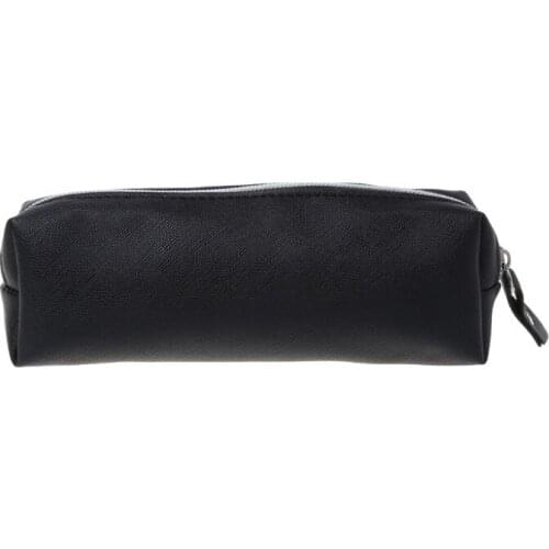 High quality Large Capacity Leather Makeup Bag Case Pen Pencil Pouch Stationery Box Purse New