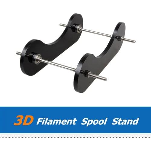 1pc 55-105mm Width Adjustable 3D Printer Parts Filament Spool Mount Stand, Acrylic Base Filament Holder with Ball Bearings