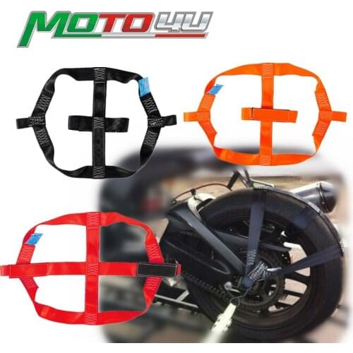 1PC Rear Wheel Tie Down Strap Easy to Fast and Lock ATV Universal Belt Strap Motorcycle Accessories Tie-Down Polyester Fixing