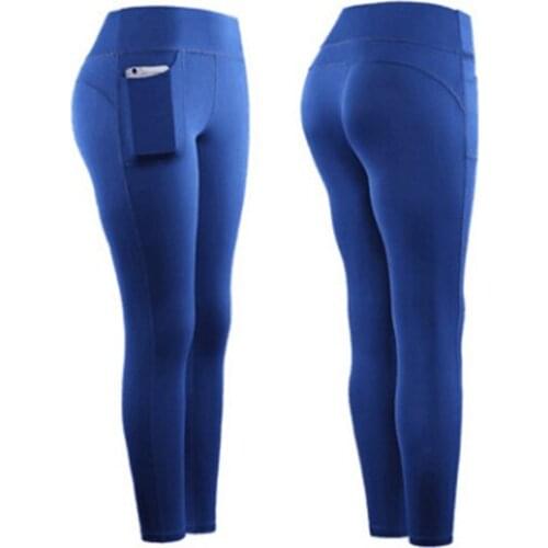 2020 Yoga Pants women Calf-length Pants Capri Pant Sport leggings Women Fitness Yoga Gym High Waist Leggins Black #0821