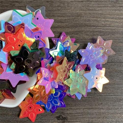 22mm hexagram sequins for show clothing materials hair accessories diy accessories Party decoration