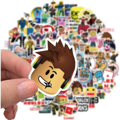 50/100pcs Robloxs Frigerator Stickers Scooter Trolley Case Stickers PVC Graffiti Sticker Children Kid DIY Trunk Notebook Decal