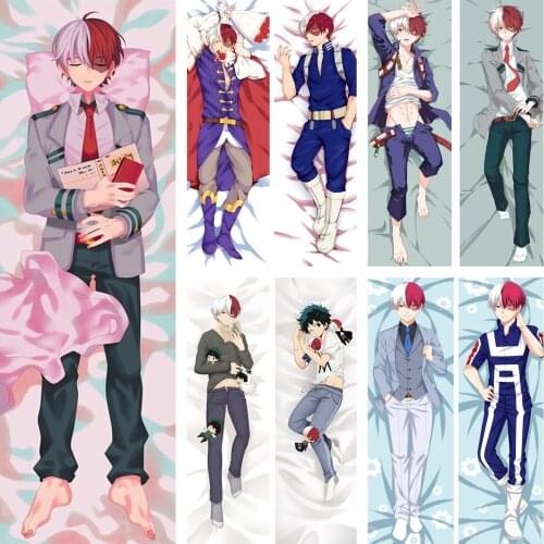 2020-January Update Anime My Hero Academia Todoroki Shoto Bakugou Katsuki Dakimakura Pillow Case Hugging Body Pillow Cover