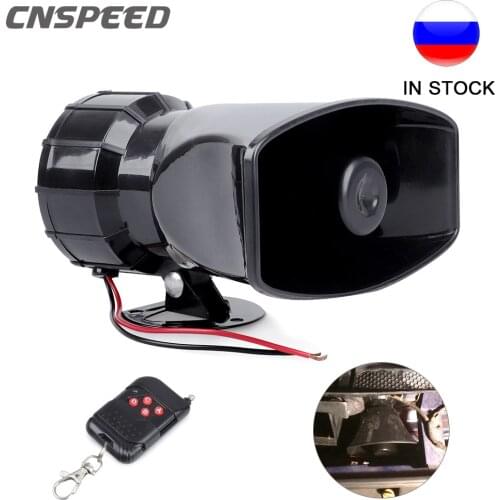 Car Warning Alarm Police Fire Siren Horn Loudspeake Car Ccessories Loud 12V 7 Sounds Speaker 130dB Wireless Electronic Siren