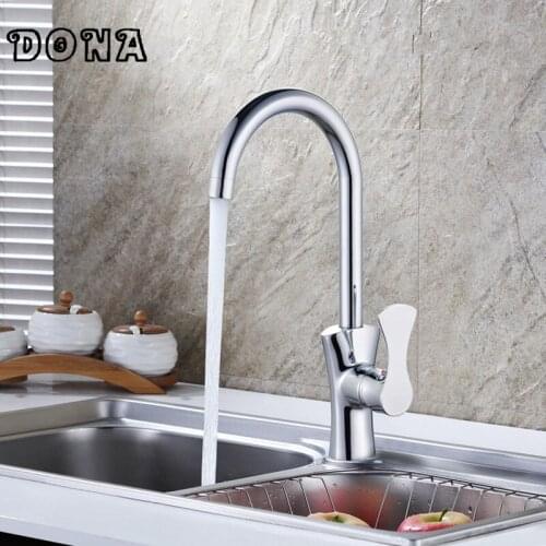 Free Shipping New faucet chrome finish kitchen sink mixer tap faucet waterfall faucet kitchen tap cocina Kitchen faucet DONA1142