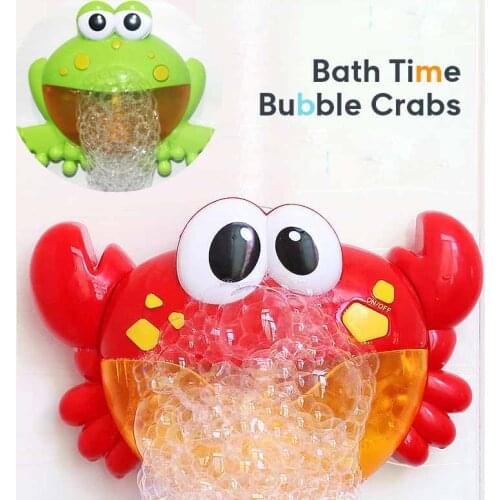 Bubble Crabs Music Baby Bath Toys Kids Pool Swimming Bathtub Soap Machine Automatic Bubble Maker Funny Children Gift
