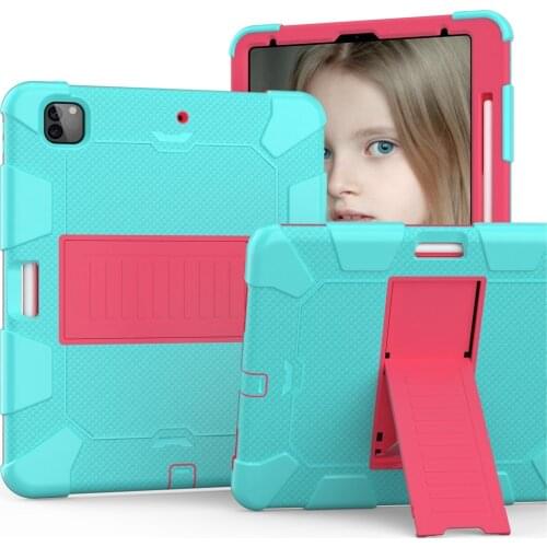 Cover For iPad Pro 12.9 2021 Case 12.9" Heavy Duty Armor Silicone Hard Kids Tablet Coque For iPad Pro 12.9 2018 2020 capa Fundas