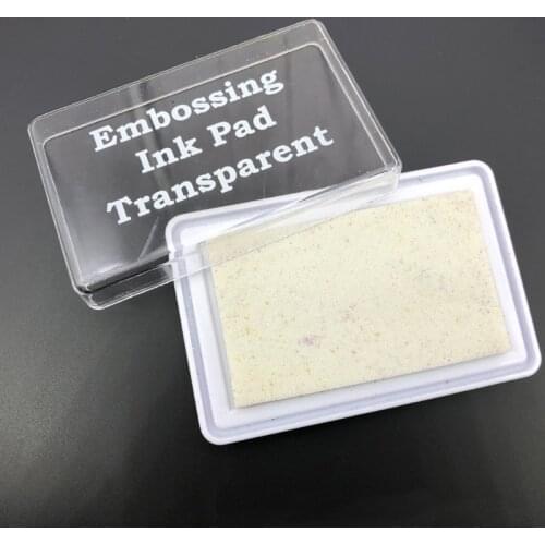 Embossing Ink Pad Transparent Stamp Inkpad for DIY Planner Scrapbooking Daily Card Making