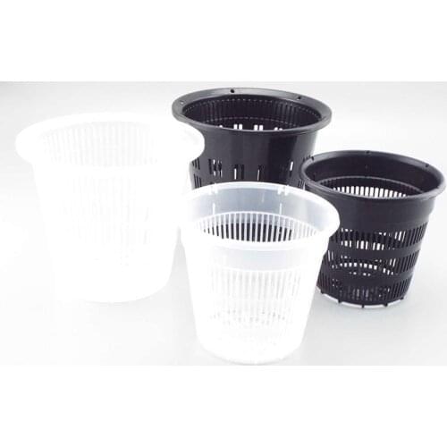 Breathable Orchid Clear Flower grow Pot net cup Container Plastic Slotted With hanging Holes Mesh Pot Planters Handmade c1