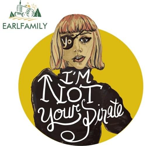 EARLFAMILY 13cm x 12.3cm for I'm Not Your Pirate Car Sticker Creativite Decal Waterproof Occlusion Scratch Car Door Protector