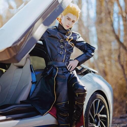 Fate/Grand Order Gilgamesh Golden Kimino Elegant Halloween Cospaly Costume O