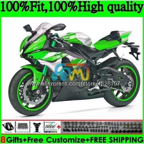 Injection OEM For YAMAHA YZF600 YZF R6 YZFR6 17 18 19 118BS.22 YZF 600 R 6 YZF-600 YZF-R6 2017 Light green 2018 2019 Fairings