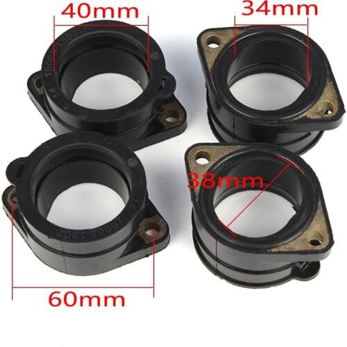 Carburetor Interface Intake Manifold Adapter Joint Boots Set For Kawasaki 16065-1307 GPZ 1100 E ZXT10E ZRT10C ZRX 1200 C ZRT20AC