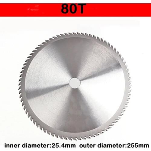 Circular Grass Trimmer Mower Brush Cutter Lawn Mower Accessories Alloy 40T/60T/80T Blade 255mm Outer Diameter Garden Power Tools