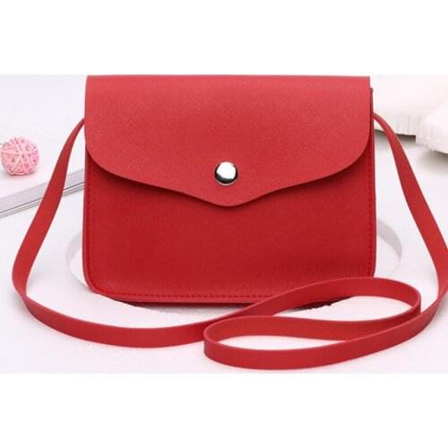 Fashion Women Solid Shoulder Bag PU Leather Purse Summer Ladies Girl Causal Messenger Crossbody Bags