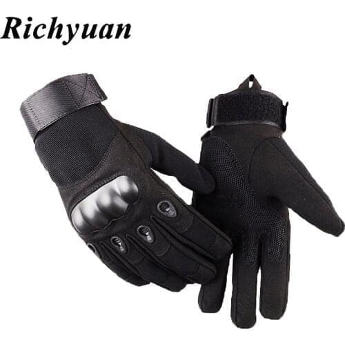 Touch Screen Motorcycle Gloves Full Finger Skidproof Hard Knuckle Protective Gear for Outdoor Sports Gloves Racing Motocross ATV