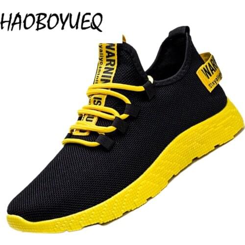 Mens Sports Shoes 2021 Breathable Mesh Flying Knitting Color Sole Vulcanized Running zapatillas hombre