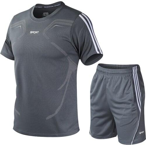 Men Women Sports Running Suits Soccer Jerseys Sets Breathable Quick Dry Gym Exercise Training Sportswear Set