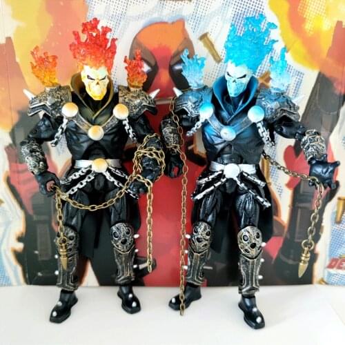ML Legends Ghost Rider Blue & Orange Teraxx Wave 6" Loose Action Figure Set