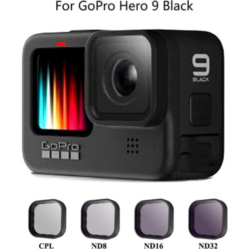Sports Camera Lens Filters Set CPL ND8/16/32 for GoPro Hero 9 Black Action Camera Professional Filter Accessories