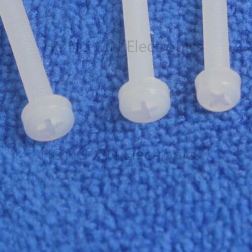 M2.5*4/5/6/8/10/12/15/18/20 White 1pcs nylon Round Head Philips Screws plastic Insulation bolts brand PC/board DIY hobby screw