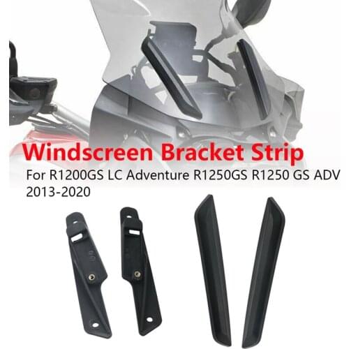 NEW-Motorcycle Windshield Windsn Bracket Strip Trim Kit for-BMW R1200GS LC Adventure R1250GS R1250 GS ADV 2013-2020