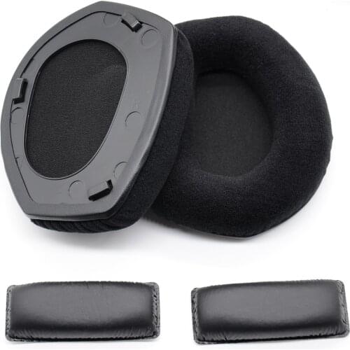 New Ear Pads for Sennheiser HDR 165 175 185 195 Headphones Velour Earpads Replacement Earmuff Cover with Plastic buckle