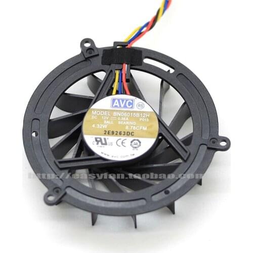 NEW AVC FOR DELL Studio 1909 CPU Y888K BN06015B12H cooling fan