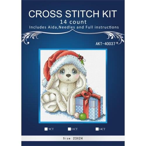 Oneroom Needlework,DIY Cross Stitch,Sets For Embroidery kits,14CT&16CT,Rabbit stylet 24 similar dmc threads