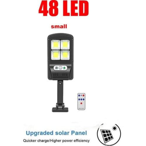 Tabular oblong 48 LED Solar Powered Light Outdoors Motion Sensor Sunlight Waterproof solar Wall Emergency Street Security Lamp f