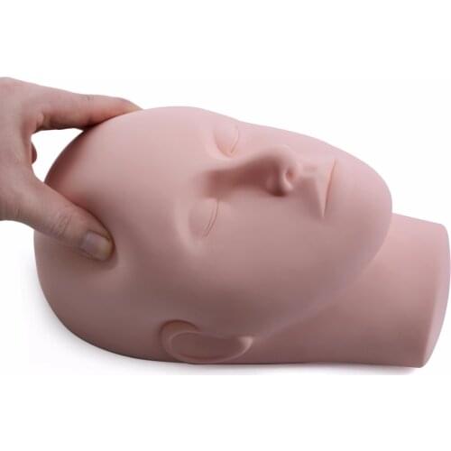 1PC Pro Training Mannequin Flat Head Practice Make Up Eyelash Eye Lashes Extensions