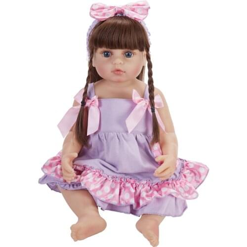 Lifelike Reborn Babies Girl Doll 55 cm Silicone Full Body Vinyl Beautiful Alive Toy Baby Dolls For Kids Christmas Gifts