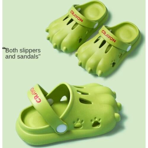 3D Dinosaur Claws Kids Slippers New Summer Boys Girls Slippers Non-slip Children Beach Shoes Baby Home Sandals Kids Flip Flops