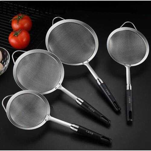 Stainless Steel Skimmer Sink Strainer Colander Pot Fried Filter Mesh Deep Fryer Oil Frying Scoop Sieve Kitchen Tool Cookware Set