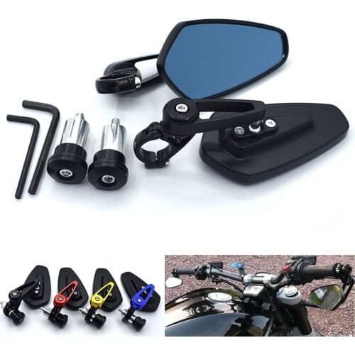 Universal motorcycle rearview mirror 7 / 8``22mm handlebar For Ducati 796 696 400 620 695 MONSTER 620 MTS HYPERMOTARD 796 S2R