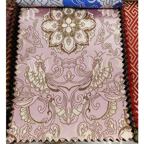 High quality 10 yards flower imitate silk brocade Damask jacquard fabric pillow cushion cloth cheongsam cloth Upholstery fabric