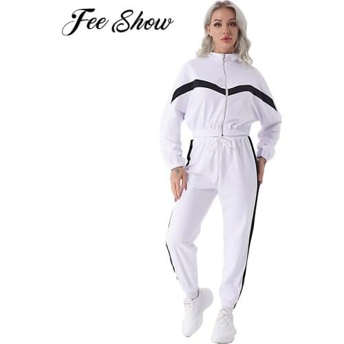 Women Casual Tracksuits Workout Outfits Fitness Clothes Long Sleeve Running Sweatshirts and Pants Sets Spring Autumn Sport Suits