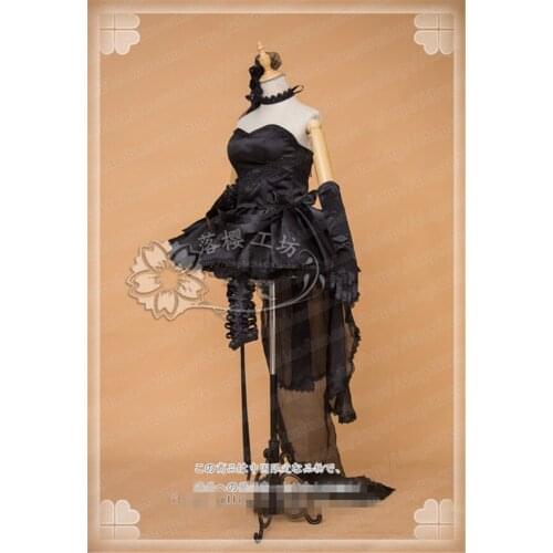 Girls Frontline Cosplay Costume Gungirls FAL The most important day pledge Black Weeding Dress lovely full sets A