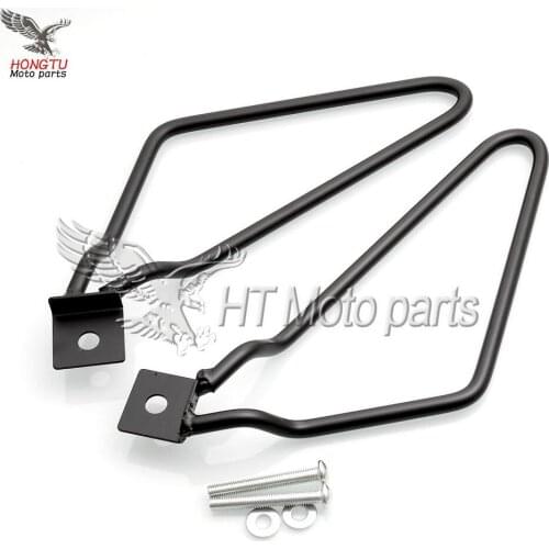 1Pair Motorcycle Saddlebag Support Brackets Set Auto Frame Saddle Bag Mount Brackets Kit For Harley Cruise Dyna 883 XL883
