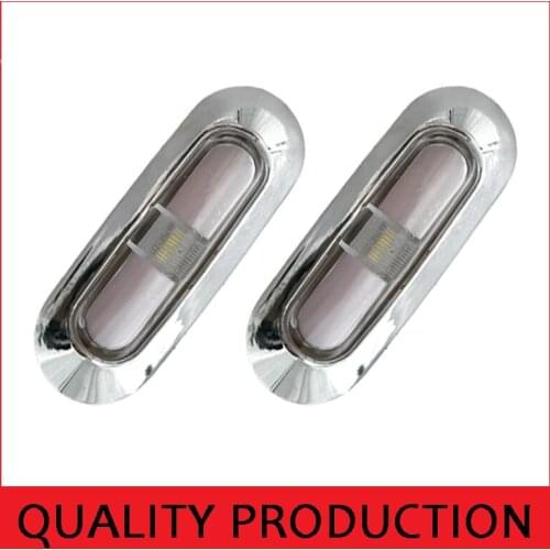 10x 10-30v white truck LED Side Marker lights Clearance Lamp Warning Light external lights for Car Trailer caravan light 24v