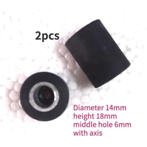 2pcs pinch roller belt pulley with bearing for VCR tape recorder audio player