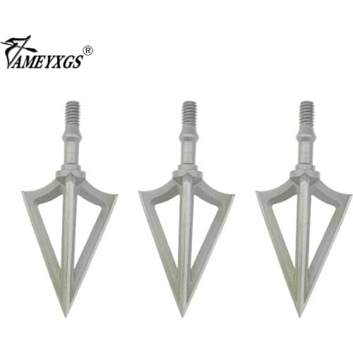3/6/12 Pcs Archery 3 Fix Blade Arrowhead Hunting 100 Grain Broadhead Stainless Steel Arrow Points Shooting Accesories