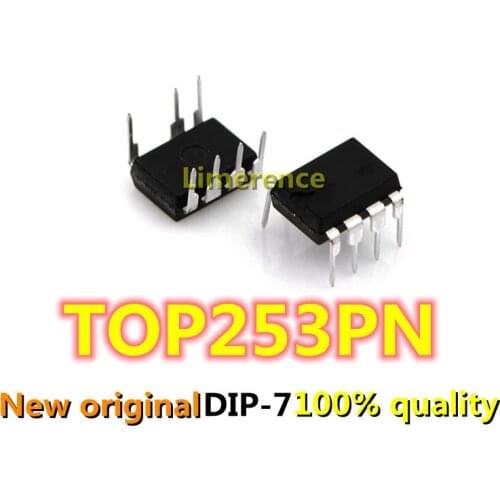 5PCS TOP253PN DIP7 TOP253P TOP253 DIP-7 new and original IC Chipset Support recycling all kinds of electronic components