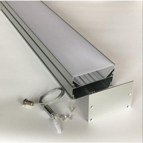 Free Shipping White Square Surface mounted aluminum profile for led stripes square aluminium led channel for ceiling lights