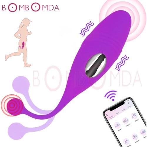 Bluetooth App Remote Control Panties Vibrator Vibrating Eggs Wearable Balls Vibrator G Spot Clitoris Massager Sex Toy for Women